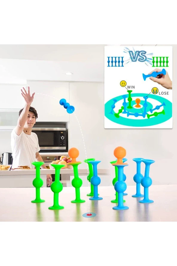 Pop Dart Vakum Molekül Pop Dart Oyunu 10+2 Parça Popit Dart Oyunu Duyusal Eğitici Oyuncak