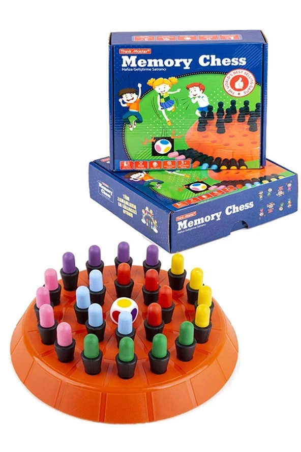Memory Chess - Zeka Oyunu, Renklerle Hafıza Ve Zihin Geliştirme Satrancı Eğitici Oyuncak