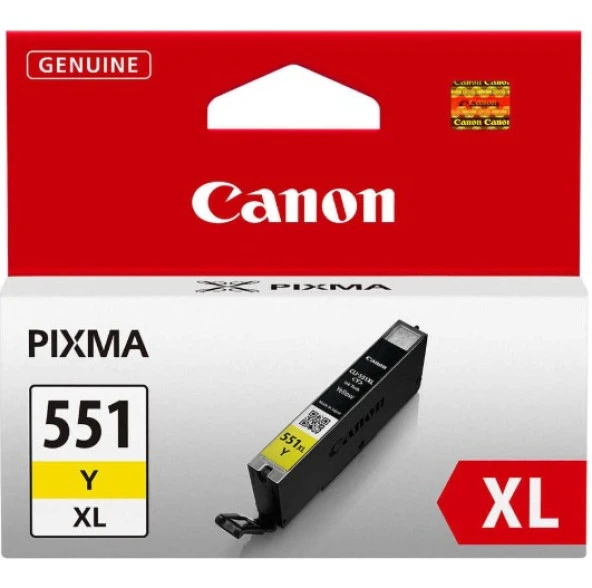 Canon CLI-551XLY Sarı Orjinal Kartuş