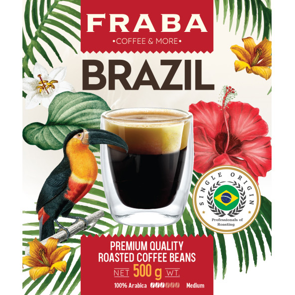 Fraba Brezilya Single Origin Espresso Çekirdek Kahve 500g - 3