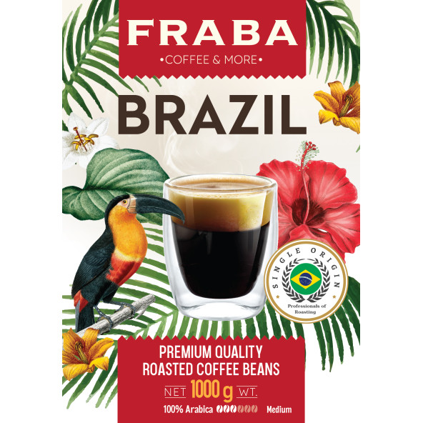 Fraba Brezilya Single Origin Espresso Çekirdek Kahve 1kg - 3