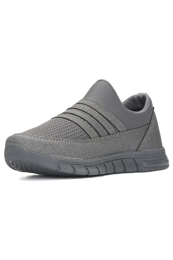 Günlük Kadın Erkek Sneaker Spor Ayakkabı Bağcıksız Fileli Nefes Alabilen Hafif Desenli Taban 858 - 10