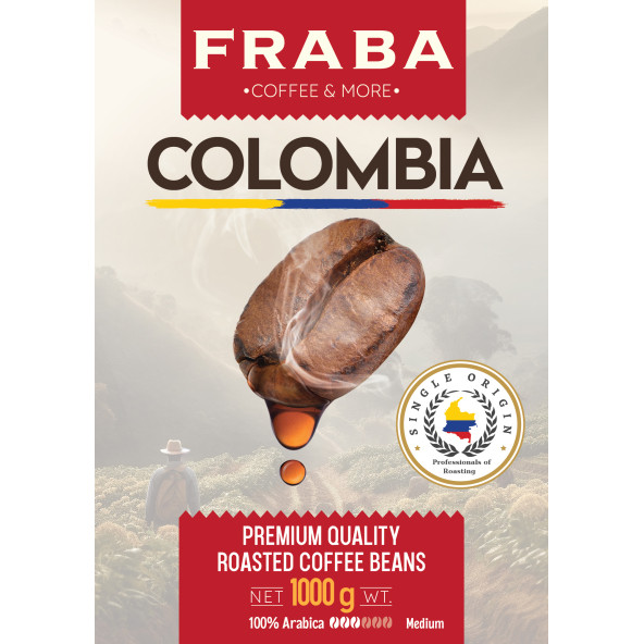 Fraba Colombia Single Origin Espresso Çekirdek Kahve 1kg - 3