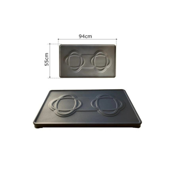 Mat Siyah Kuzine Soba Tablası , Soba Altlığı - 3