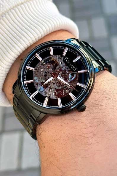 Ferrucci Function FCF.03208M.05 Çelik Kordon Erkek Kol Saati