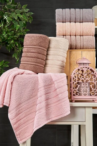 6 lı El Yüz Havlu Seti Pamuklu Havlu Takımı Renkli - 6