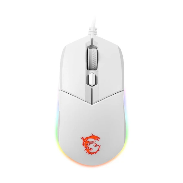 MSI GG CLUTCH GM11 WHITE 5.000 DPI Optik RGB Kablolu Gaming Mouse