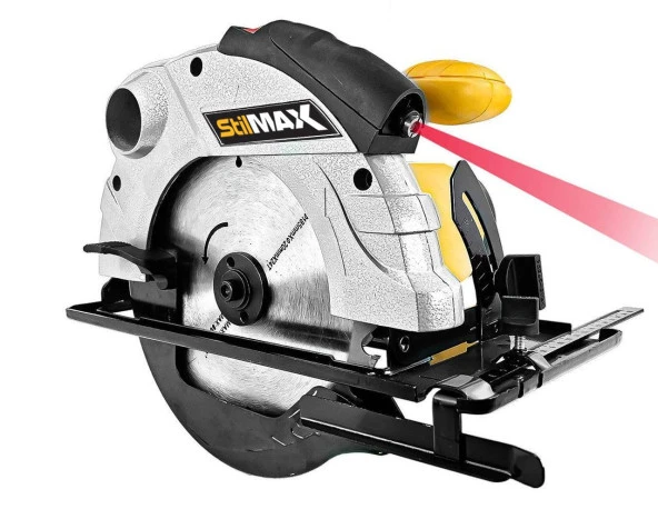 Stilmax Lazerli Daire Sunta Kesme Daire Testere Makinesi 2600W 45 Açılı Kesim  2 Yıl Garanti