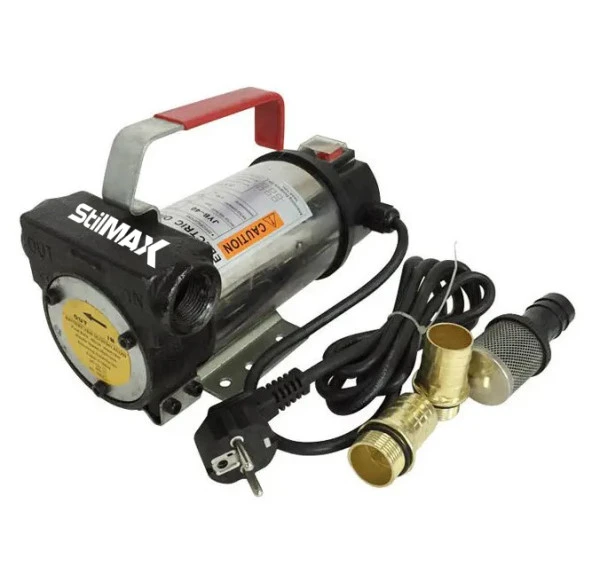 Stilmax Paslanmaz Gövde 220V Elektrikli Kendinden Emişli Yakıt Sıvı Yağ Mazot Süt Aktarma Transfer Pompası - 3