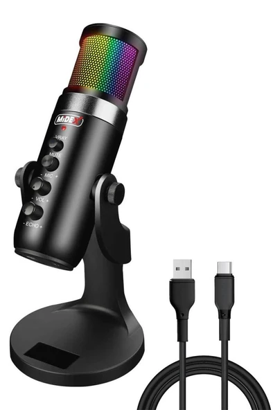 Midex Hype USB Oyuncu ve Yayıncı Mikrofonu (Kayıt Gaming Tiktok Twitch Canlı yayın Discord Youtube) ürün görseli 1