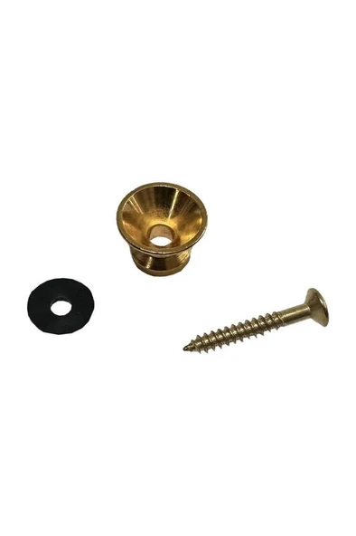 Midex PM1 Gold Metal Kaliteli Gitar Askı Pimi Omuz Askısı Takmak İçin Vida Pim - Resim 2