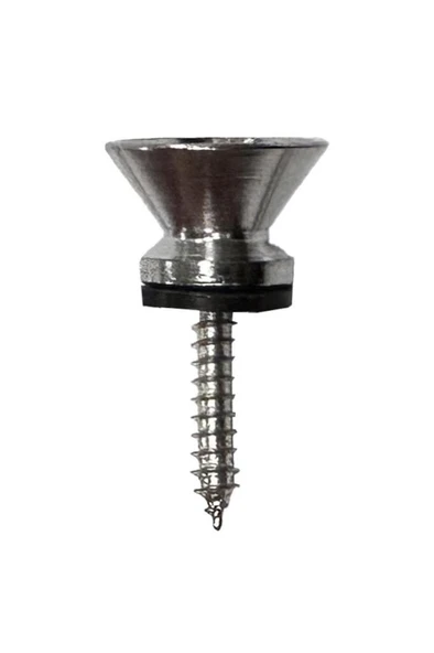 Midex PM1 Silver Metal Kaliteli Gitar Askı Pimi Omuz Askısı Takmak İçin Vida Pim ürün görseli 1