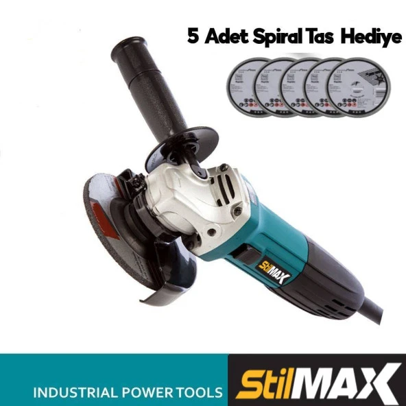 Stilmax Germany Slim Taşlama Spiral Makinesi 115-125 Mm 5 Ad Kesme Taşı  2400 Watt 2 Yıl Garanti - 4