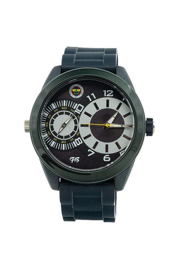 Fenerbahçe Orijinal Lacivert Kordonlu Multifonksiyon Kol Saati Hediyelik Ahşap Kutulu - 2