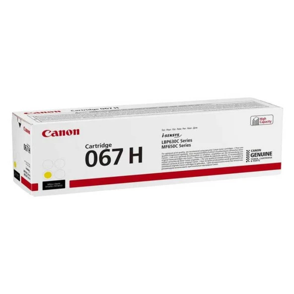 Canon CRG-067H Sarı Orjinal Toner Yüksek Kapasiteli