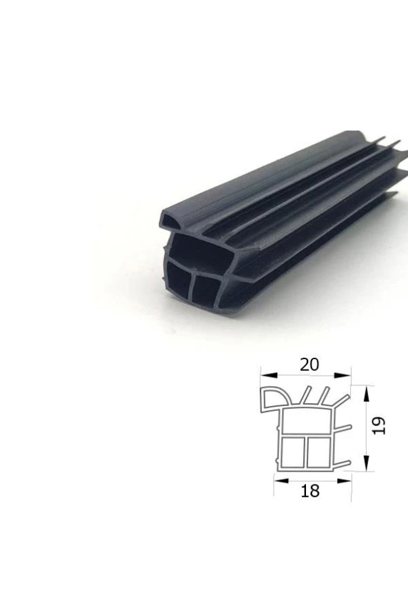 Contacall Çelik Kapı - Kasa Fitili - Çelik Kapı Contası 6 Metre Siyah CLK 109IS - 2