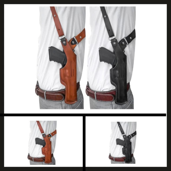 Uyguna-Yakala 12+1 Beretta Savage Dik Kapalı Koltuk Altı Tabanca Kılıfı -VAK.388