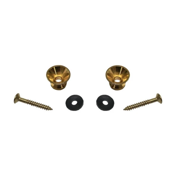 Midex PM1-2X Gold Metal Kaliteli Gitar Askı Pimi Omuz Askısı Takmak İçin Vida Pim (2 Adet) - 2