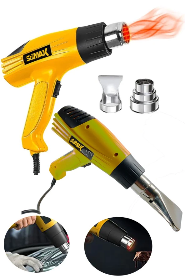 Stilmax Germany Sıcak Hava Isı Tabancası 4200 W Çift Kademeli Termik Koruma Sıcak Hava Makinesi 900 C° - 2
