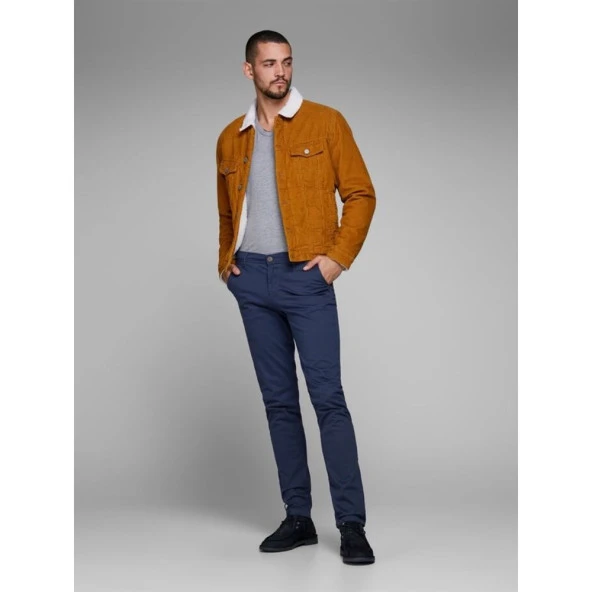 JACK JONES Marco Model Dar Kesim Chino Pantolon 12150148 - Resim 3