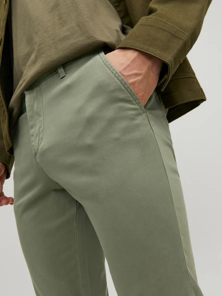 JACK JONES Marco Model Dar Kesim Chino Pantolon 12150148 - Resim 7
