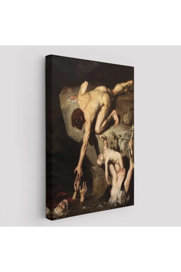 Tufan Sahnesi Tablosu Scene of Deluge - Joseph Desire Court-6414 - 1