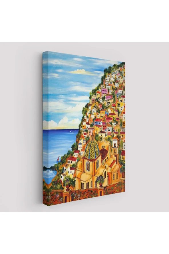 Roberto Gagliardi'nin Positano İsimli Tablosu-6328