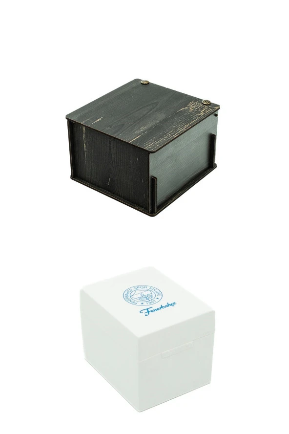 Fenerbahçe Orijinal Lacivert Kordonlu Multifonksiyon Kol Saati Hediyelik Ahşap Kutulu - 7