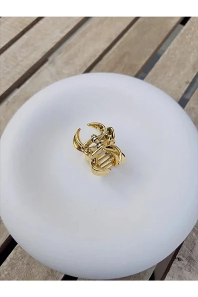 akrilik parlak gri 6 lı lotus madal toka küçük set - 11