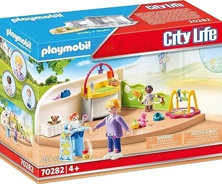 Playmobil 70282 Şehir Hayatı Ana Okulu Yürümeye Başlayan Çocuk Odası, eğitici oyuncak, eğlenceli, yaratıcı rol yapma, oy