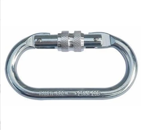 ÇELİK VİDALI KARABİNA DAĞCI TIRMANMA TİPİ