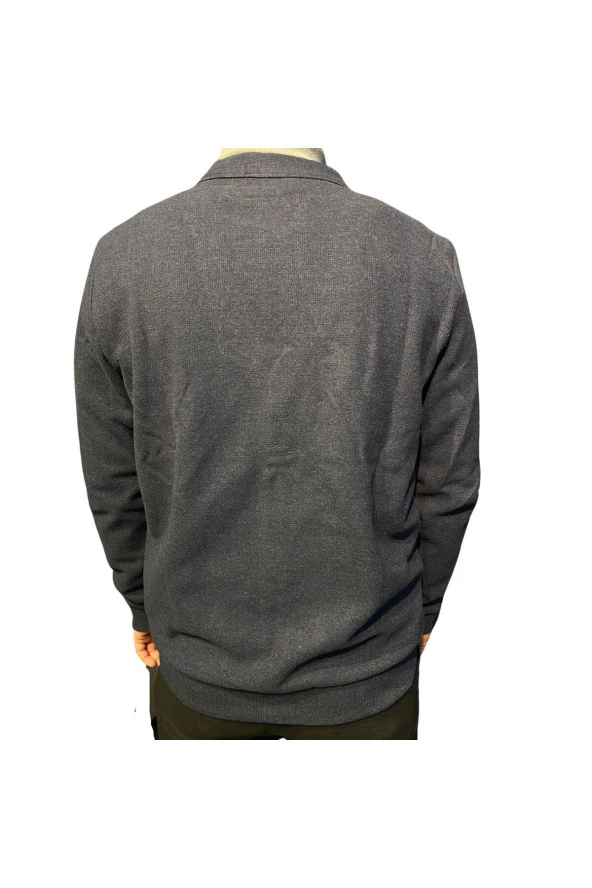 PREMİUM WAFFLE DESENLİ ANRASİT HIRKA - 2