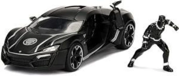 Jada Black Panther and Lykan Hypersport 1/24 Model Araba