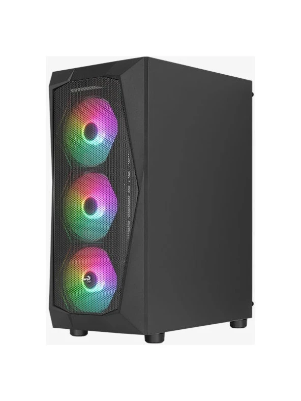 Aerocool Falcon 4X12CM Frgb LED Fan, Tempered Glass Yan Panel, USB 3.0 Oyuncu Kasası (Ae-Flc)