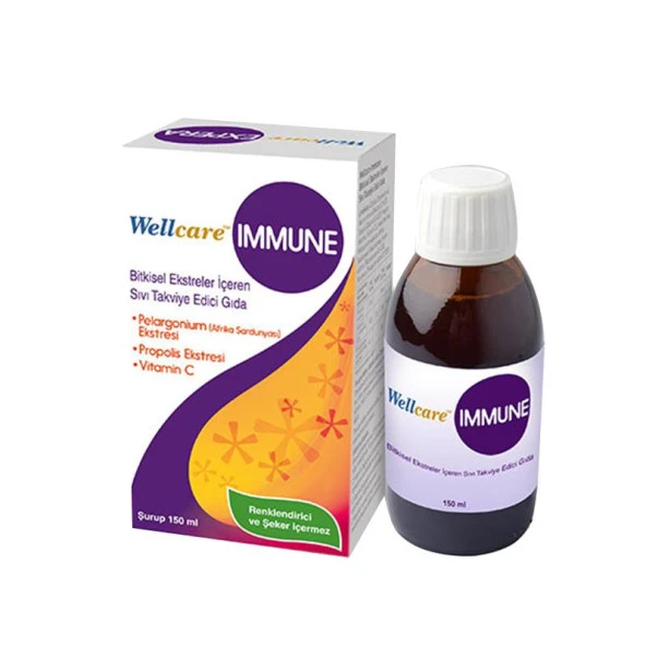 Wellcare Immune Bitkisel Takviye Edici Şurup 150 ml