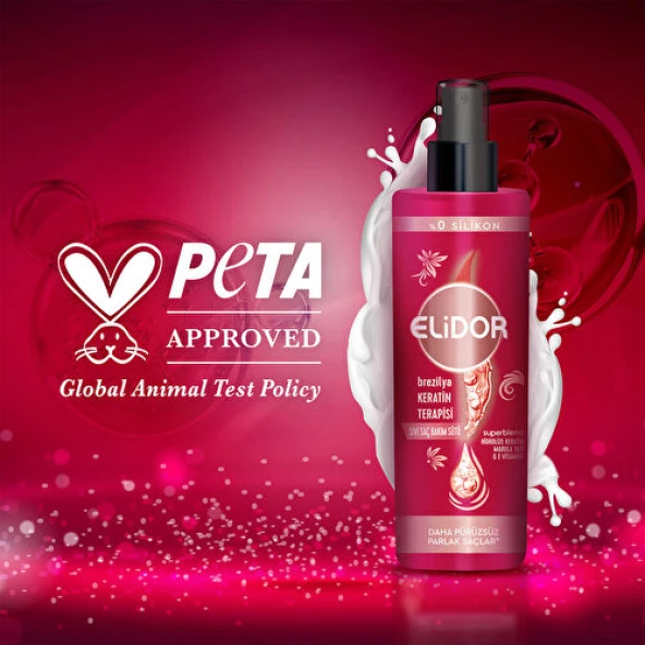 Elidor Sıvı Saç Bakım Sütü Brezilya Keratin Terapisi Hidrolize Keratin Marula Yağı E Vitamini 200 ml - 8