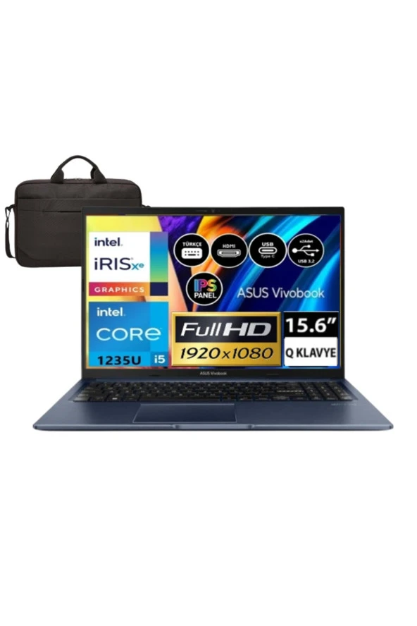 ASUS  Vivobook 15 X1502ZA Intel Core i5 1235U 16gb Ram 256gb Ssd Freedos 15.6" Full HD Bilgisayar