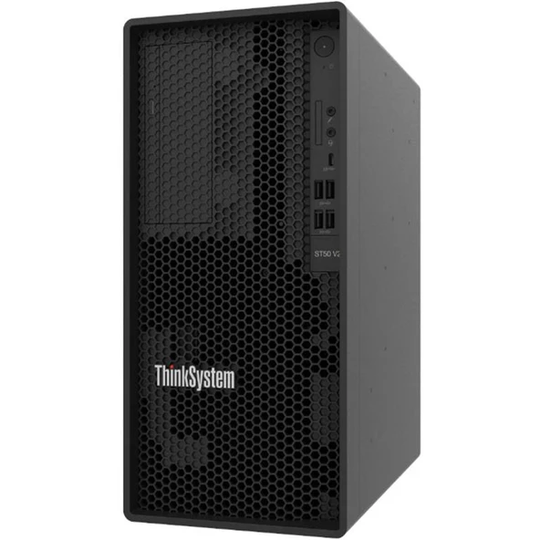 LENOVO THINKSYSTEM ST50 V2 XE-2324G 1X16GB 2X960GB SSD 2X3.5 1X500W 7D8JA043EA 3YIL YERINDE GARANTI