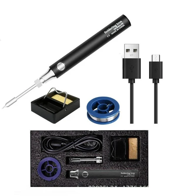 Valkyrie Şarjlı Kablosuz Lehim Makinası - 5 Saniyede Isınma - 30 Dakika Kullanım - USB Type-C Şarj - 3 Farklı Isı Modu - 450 Derece - 10