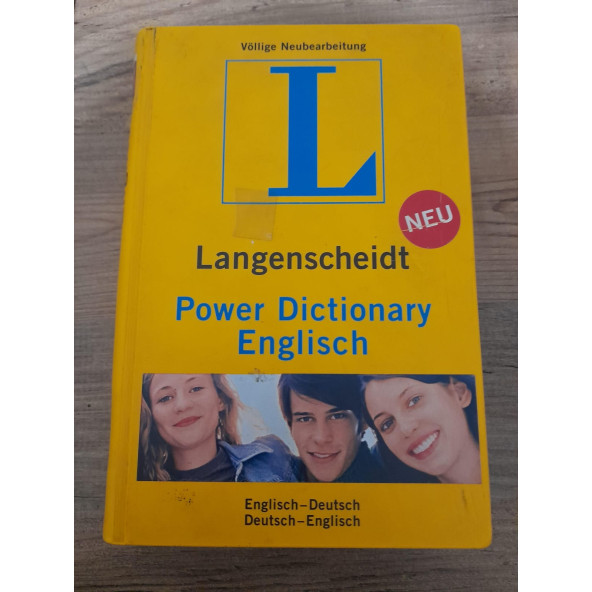 LANGENSCHEIDT POWER DICTIONARY: ENGLISCH - DEUTSCH / DEUTSCH  (1078 SAYFA) (İKİNCİ EL ÜRÜN)