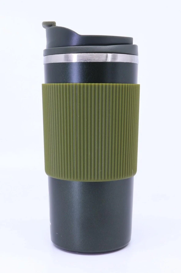 Çift Katmanlı Paslanmaz Çelik Sızdırmaz Termos Bardak 500 Ml Kupa - Yeşil - 2