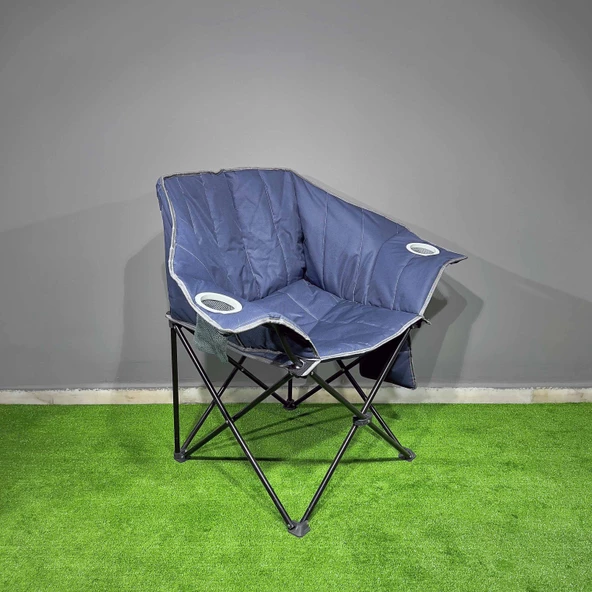 Argeus Nevgrande Comfort Katlanabilir Kamp Sandalyesi Lacivert - 2