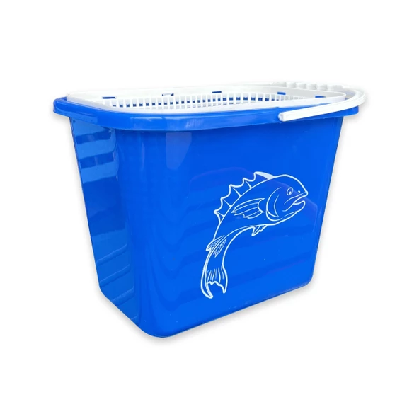 Fishack Süzgeçli Balıkçı Kovası 15 lt Mavi Kod 179 - 1
