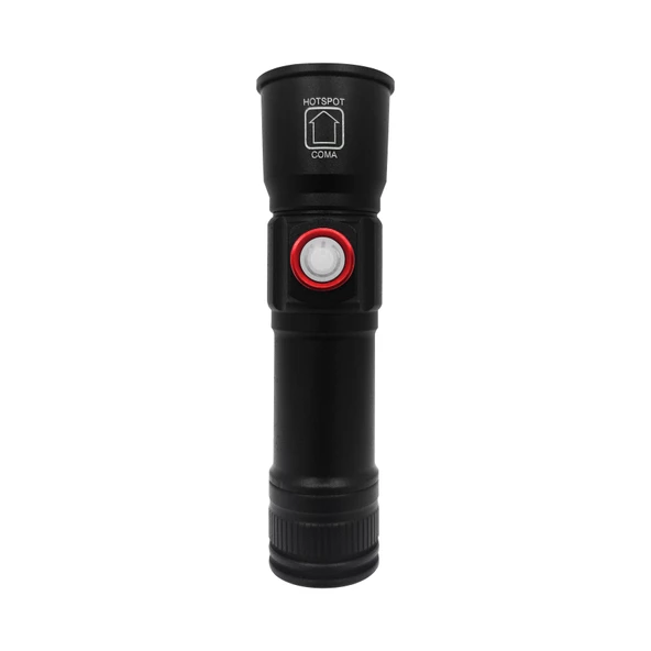 Panther USB Şarjlı Metal Zoomlu El Feneri PT-4060 - 2