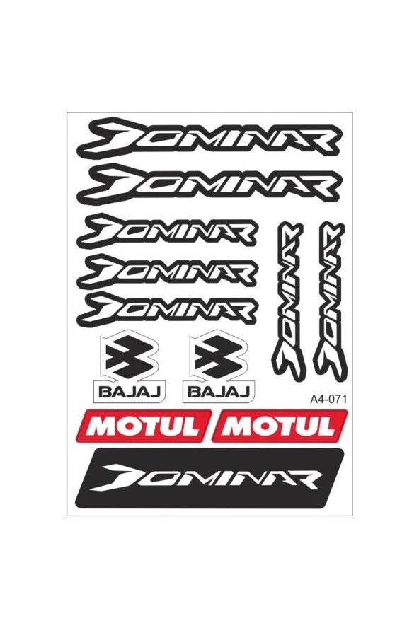 Gogo Bajaj Dominar A4 Çoklu Sticker