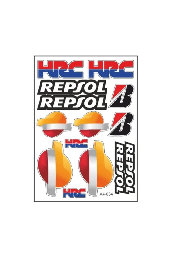 Gogo Honda Repsol A4 Çoklu Sticker