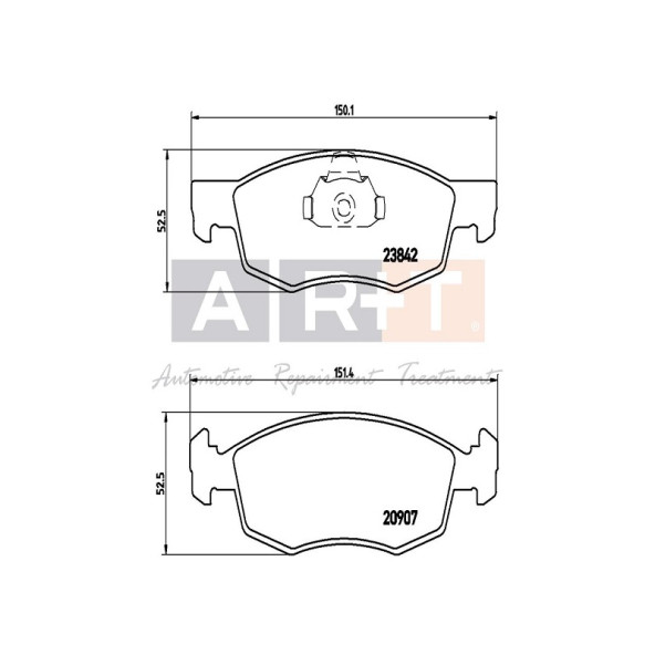 ART A01.1796 BALATA ON FIAT LINEA PALIO SIENA 98- DOBLO 02-