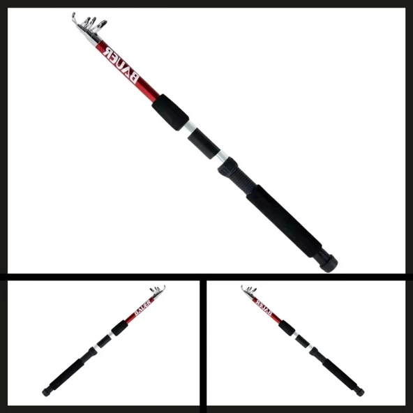 Uyguna-Yakala 75-150 Gr Bauer Pegasus 3.60 Mt Teleskopik Kamış-KMŞ.583 - Resim 2