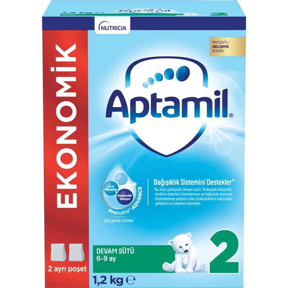 Nutrıcıa Aptamil 1200GR Devam Sütü No:2 (6-9 Ay) (3 Lü Set) - 2