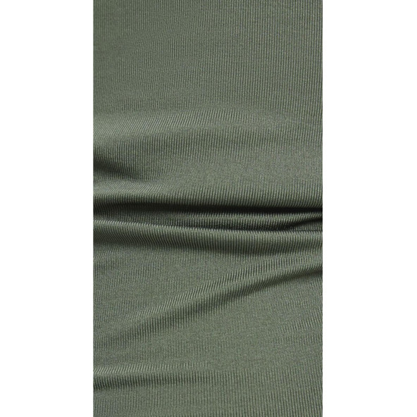 Bershka Yırtmaçlı Uzun Etek - Haki